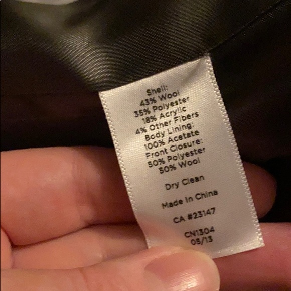 Grey tweed motorcycle jacket Talbots 12 - Picture 6 of 9